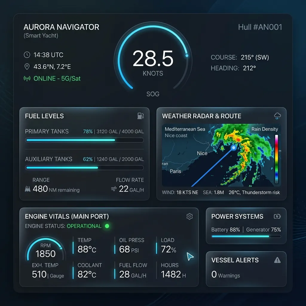 Smart Yacht Dashboard